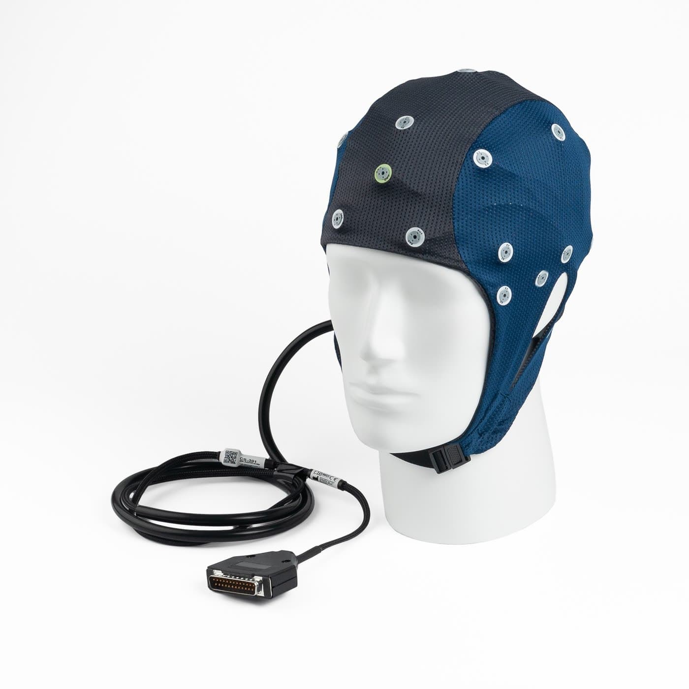 Шлем ЭЭГ waveguard connect CS-305 на 27 электродов, размер L, вид спереди